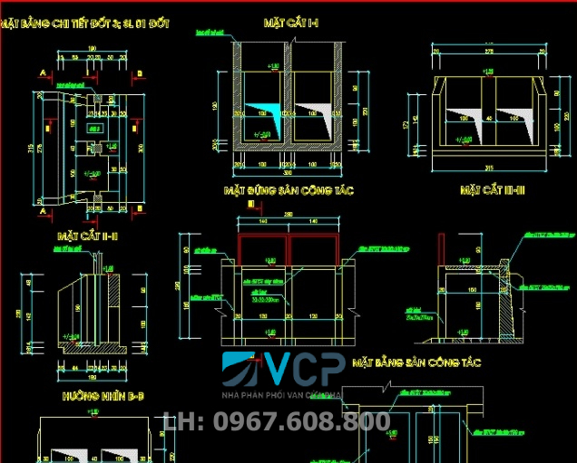 bản vẽ cad van cửa phai mới nhất