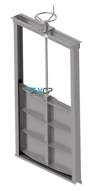 VAN CỬA PHAI LẮP MƯƠNG 1100x1100 THÉP KHÔNG GỈ 304
