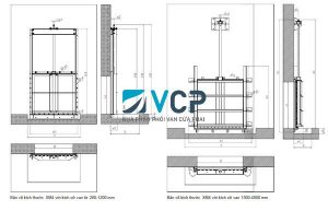 Cấu tạo van cửa phai, Bản vẽ van cửa phai